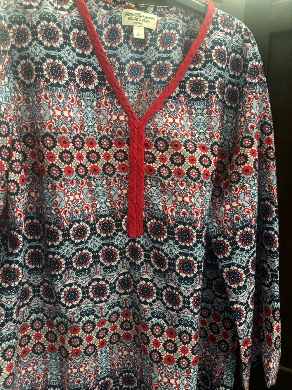 Norm Thompson blouse size large